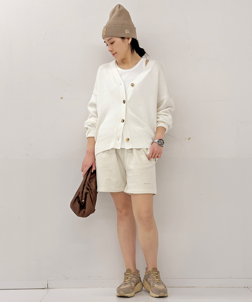 AMERICANA（アメリカーナ）の「【AMERICANA/アメリカーナ】別注スウェットショートパンツ（スウェットパンツ・レディース・ネイビー/アイボリー・36/38）」の19枚目の写真