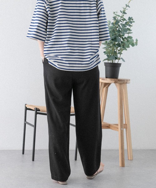 FORK&SPOON(フォークアンドスプーン)の「FORK&SPOON ラチネタックパンツ(その他パンツ・レディース・ライトベージュ/ブラック・2/1)」の5枚目の写真