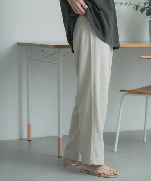 FORK&SPOON(フォークアンドスプーン)の「FORK&SPOON ラチネタックパンツ(その他パンツ・レディース・ライトベージュ/ブラック・2/1)」の10枚目の写真