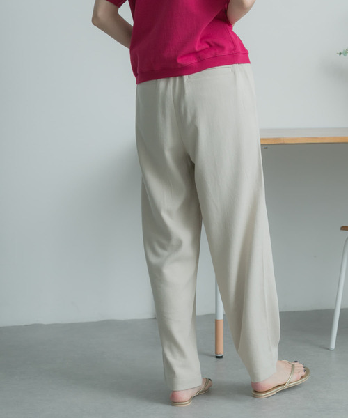 FORK&SPOON(フォークアンドスプーン)の「FORK&SPOON ラチネタックパンツ(その他パンツ・レディース・ライトベージュ/ブラック・2/1)」の15枚目の写真