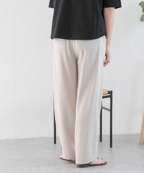 FORK&SPOON(フォークアンドスプーン)の「FORK&SPOON ラチネタックパンツ(その他パンツ・レディース・ライトベージュ/ブラック・2/1)」の20枚目の写真