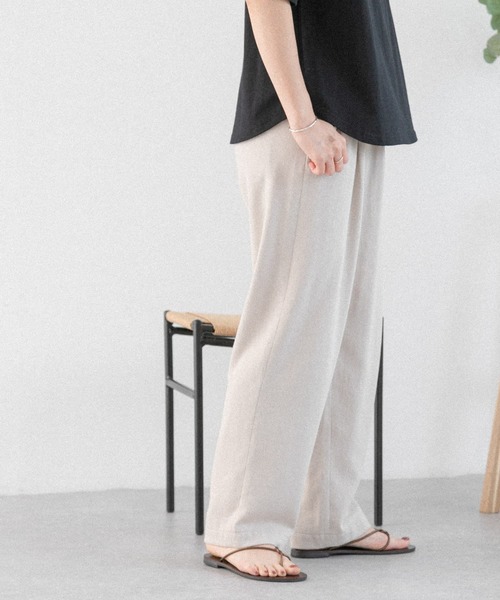 FORK&SPOON(フォークアンドスプーン)の「FORK&SPOON ラチネタックパンツ(その他パンツ・レディース・ライトベージュ/ブラック・2/1)」の21枚目の写真
