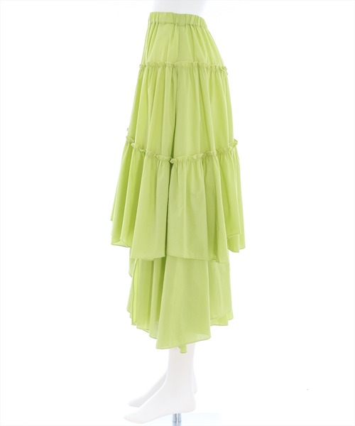 clear（クリア）の「×ランダムティアードスカート（スカート・レディース・ライトグリーン/ホワイト/ブラック/ベージュ/ブラウン・F）」の7枚目の写真