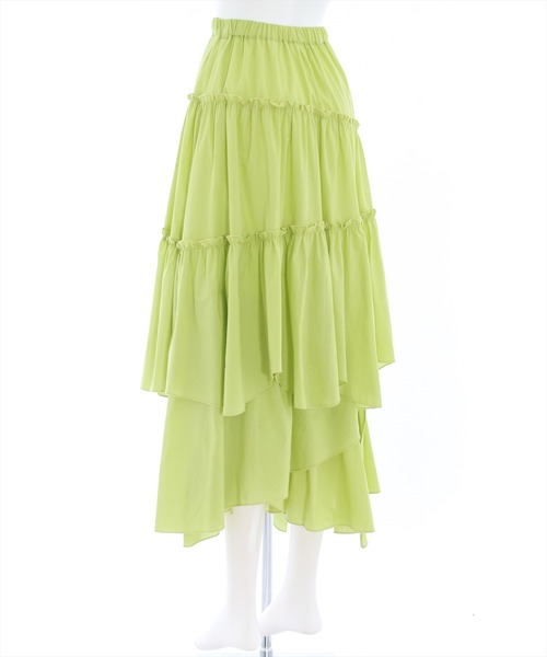 clear（クリア）の「×ランダムティアードスカート（スカート・レディース・ライトグリーン/ホワイト/ブラック/ベージュ/ブラウン・F）」の8枚目の写真