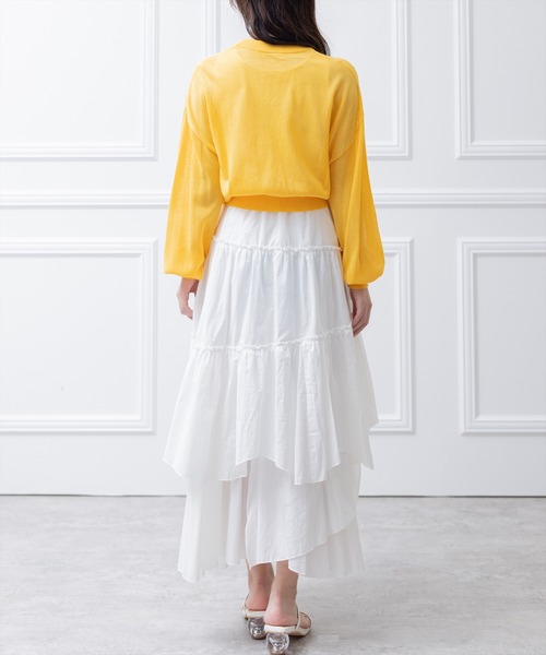 clear（クリア）の「×ランダムティアードスカート（スカート・レディース・ライトグリーン/ホワイト/ブラック/ベージュ/ブラウン・F）」の15枚目の写真