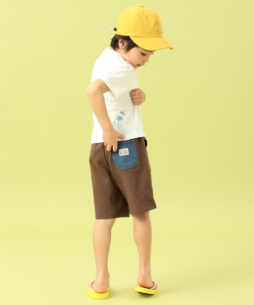 BEAMS mini（ビームスミニ）の「BEAMS mini / リップル スマイル ショーツ 23SS（90～130cm）（その他パンツ・キッズ・オレンジ/ブラウン/ライトグレー・90/100/110/120/130）」の9枚目の写真