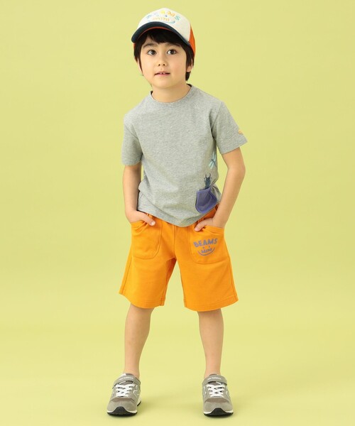 BEAMS mini（ビームスミニ）の「BEAMS mini / リップル スマイル ショーツ 23SS（90～130cm）（その他パンツ・キッズ・オレンジ/ブラウン/ライトグレー・90/100/110/120/130）」の14枚目の写真