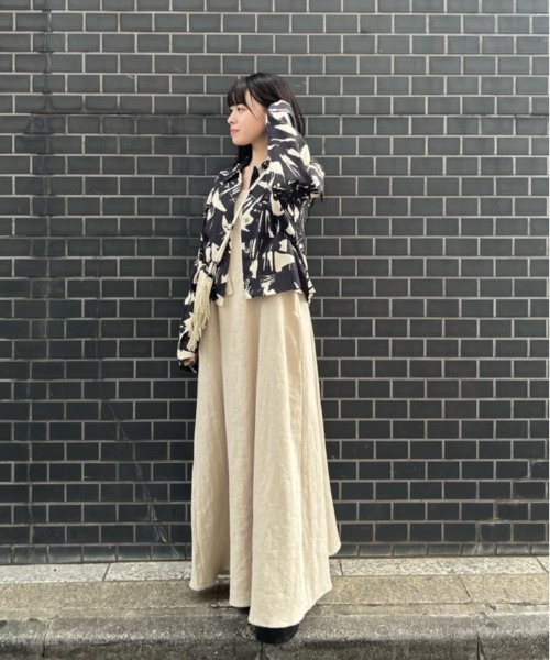 ROSE BUD(ローズバッド)の「テントラインワンピース(ワンピース・レディース・ブラック/ネイビー/ベージュ・FREE)」の18枚目の写真