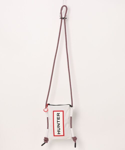 HUNTER(ハンター)の「《HUNTER》travel ripstop phone pouch(ボディバッグ/ウエストポーチ・メンズ・ブラック/ホワイト/ブラック×ブラック/ホワイト×レッド/グリーン系その他/レッド系その他/ホワイト系その他/ブルー系その他/シルバー/グリーン系その他2・フリー)」の1枚目の写真