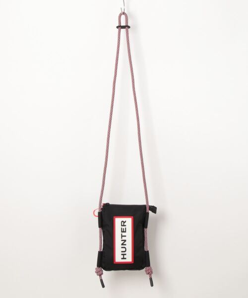 HUNTER(ハンター)の「《HUNTER》travel ripstop phone pouch(ボディバッグ/ウエストポーチ・メンズ・ブラック/ホワイト/ブラック×ブラック/ホワイト×レッド/グリーン系その他/レッド系その他/ホワイト系その他/ブルー系その他/シルバー/グリーン系その他2・フリー)」の4枚目の写真