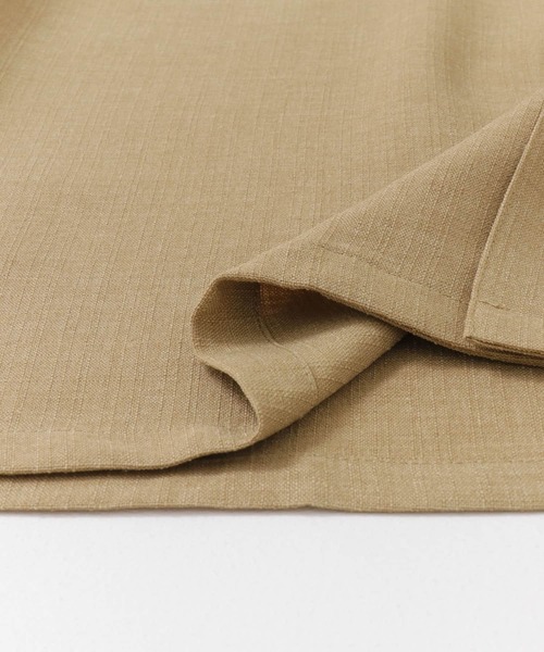 ITEMS URBANRESEARCH（アイテムズ アーバンリサーチ）の「ポリツイル 半袖オープンカラーシャツ（シャツ/ブラウス・メンズ・ベージュ/ネイビー/チャコールグレー・MEDIUM/LARGE）」の21枚目の写真