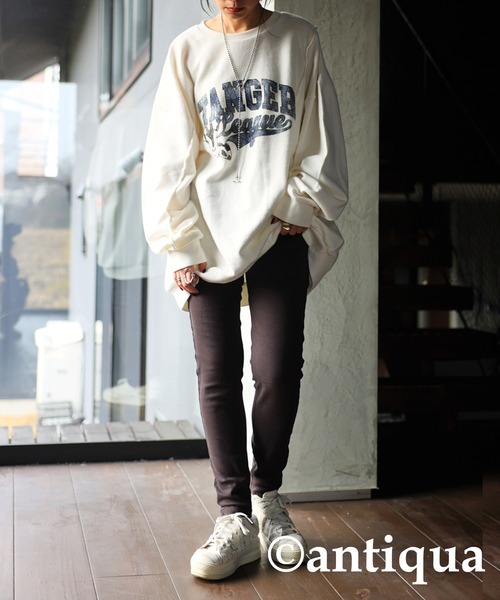 antiqua（アンティカ）の「サルエルラインスキニーパンツ（その他パンツ・レディース・ブラック/チャコールグレー/カーキ/ネイビー/オフホワイト・L/XS/S/XL/M）」の22枚目の写真