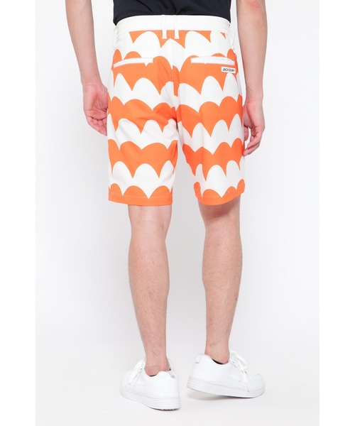 Jack Bunny!! ジャックバニー【L】 ジャージパンツ 蛍光オレンジ Jack Bunny!! ジャックバニー パンツ 蛍光オレンジ×黒 サイドロゴ