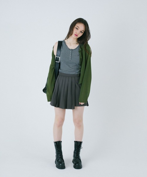 TINA:JOJUN(ティーナジョジュン)の「シアー リボンカーディガン TINA:JOJUN(カーディガン/ボレロ・レディース・アイボリー/カーキ/スモークピンク・M)」の12枚目の写真
