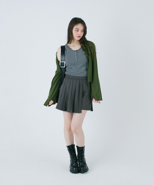 TINA:JOJUN(ティーナジョジュン)の「シアー リボンカーディガン TINA:JOJUN(カーディガン/ボレロ・レディース・アイボリー/カーキ/スモークピンク・M)」の17枚目の写真