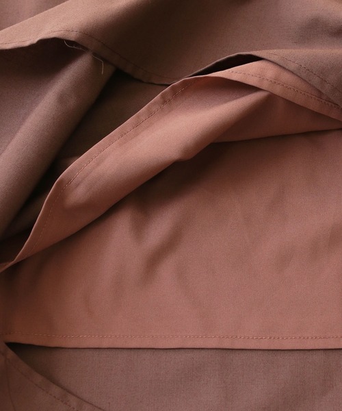 HER CLOSET（ハークローゼット）の「 【HER CLOSET】WEB限定バックリボンキャミワンピース WEB LIMITED BACK RIBBON CAMI DRESS（ワンピース・レディース・ブラック/ブラウン/カーキ・M）」の10枚目の写真