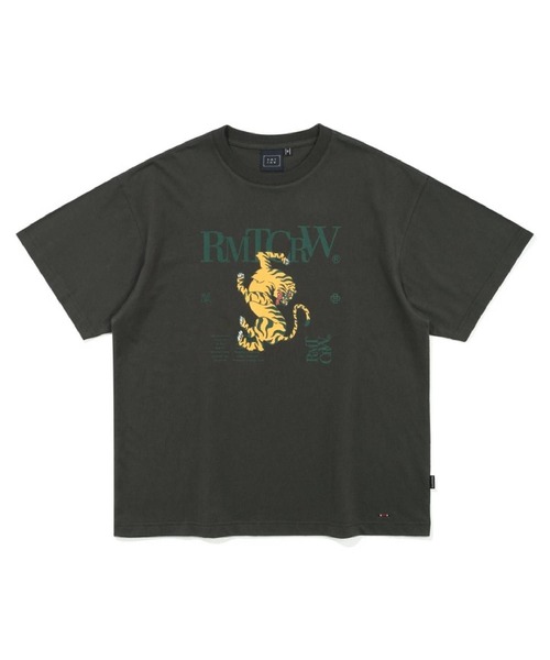 ROMANTIC CROWN(ロマンティッククラウン)の「【UNISEX】ROMANTIC CROWN/タイガーTEE 2194787(Tシャツ/カットソー・レディース・ライトグレー/ネイビー系/チャコール・MEDIUM/LARGE)」の10枚目の写真