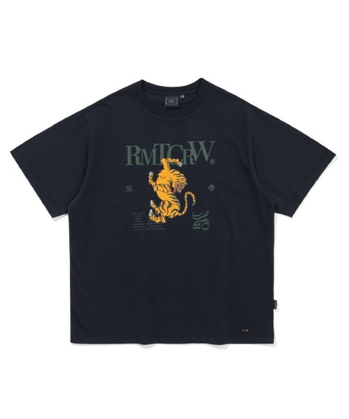 ROMANTIC CROWN(ロマンティッククラウン)の「【UNISEX】ROMANTIC CROWN/タイガーTEE 2194787(Tシャツ/カットソー・レディース・ライトグレー/ネイビー系/チャコール・MEDIUM/LARGE)」の16枚目の写真