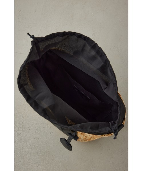AZUL by moussy(アズールバイマウジー)の「FRONT POCKET BUCKET TOTE BAG/フロントポケットバケットトートバッグ(ショルダーバッグ・レディース・ブラック/キャメル・FREE)」の16枚目の写真