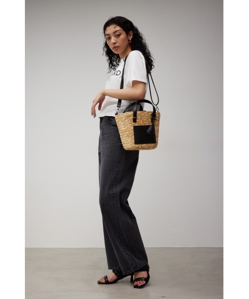 AZUL by moussy(アズールバイマウジー)の「FRONT POCKET BUCKET TOTE BAG/フロントポケットバケットトートバッグ(ショルダーバッグ・レディース・ブラック/キャメル・FREE)」の19枚目の写真