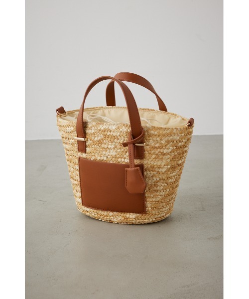 AZUL by moussy(アズールバイマウジー)の「FRONT POCKET BUCKET TOTE BAG/フロントポケットバケットトートバッグ(ショルダーバッグ・レディース・ブラック/キャメル・FREE)」の22枚目の写真