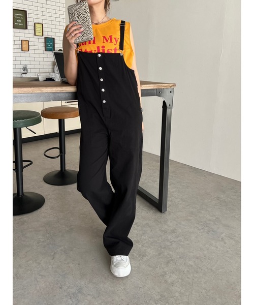 owndaily（オンデイリー）の「クロップド丈ロゴタンクトップ（Tシャツ/カットソー・レディース・ホワイト/イエロー・FREE）」の10枚目の写真