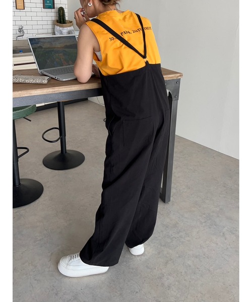 owndaily（オンデイリー）の「クロップド丈ロゴタンクトップ（Tシャツ/カットソー・レディース・ホワイト/イエロー・FREE）」の11枚目の写真