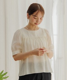 flower | リボンパフハーフブラウス(シャツ/ブラウス)