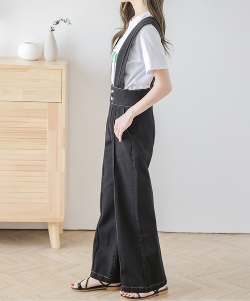 【美品・24SS】Le Melange オールインワン 黒 つなぎ 楽天市場】ルメランジュ ルメランジェ Le Melange