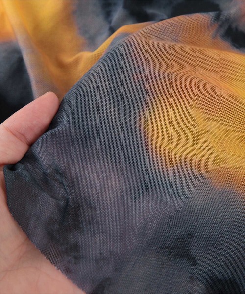 miette（ミエット）の「ﾌﾟﾘﾝﾄﾁｭｰﾙVﾈｯｸﾜﾝﾋﾟｰｽ（ワンピース・レディース・ネイビー/ダークグリーン/チャコール・FREE）」の21枚目の写真