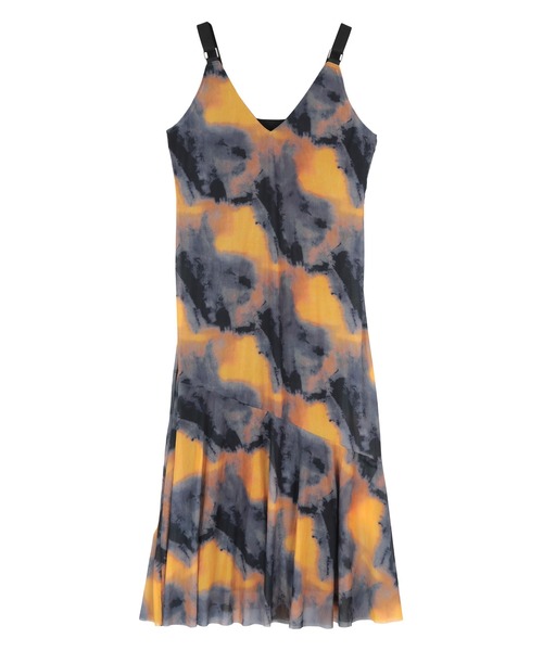 miette（ミエット）の「ﾌﾟﾘﾝﾄﾁｭｰﾙVﾈｯｸﾜﾝﾋﾟｰｽ（ワンピース・レディース・ネイビー/ダークグリーン/チャコール・FREE）」の18枚目の写真