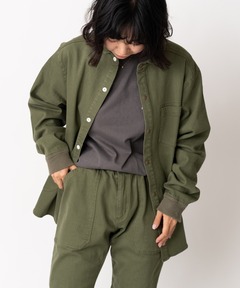 10ozストレッチデニム／カツラギシャツジャケット