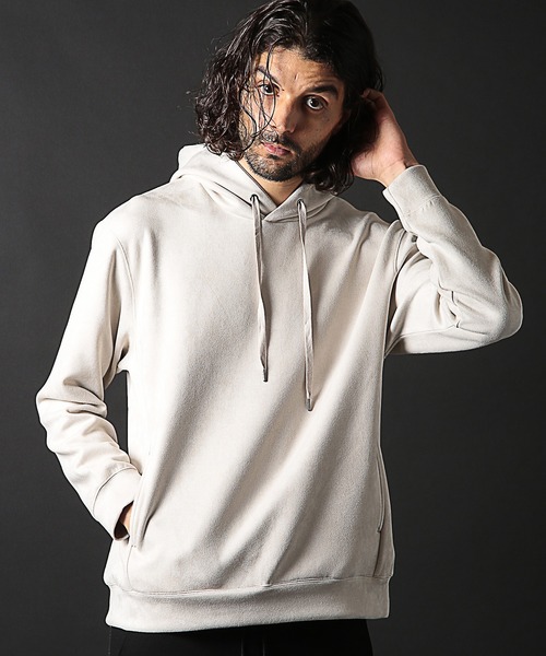 RATTLE TRAP(ラトルトラップ)の「ストレッチフェイクスウェードポンチパーカー(パーカー・メンズ・ホワイト/ベージュ/ブルー・LL/L/M)」の19枚目の写真