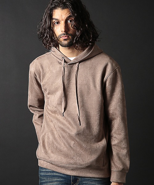 RATTLE TRAP(ラトルトラップ)の「ストレッチフェイクスウェードポンチパーカー(パーカー・メンズ・ホワイト/ベージュ/ブルー・LL/L/M)」の11枚目の写真