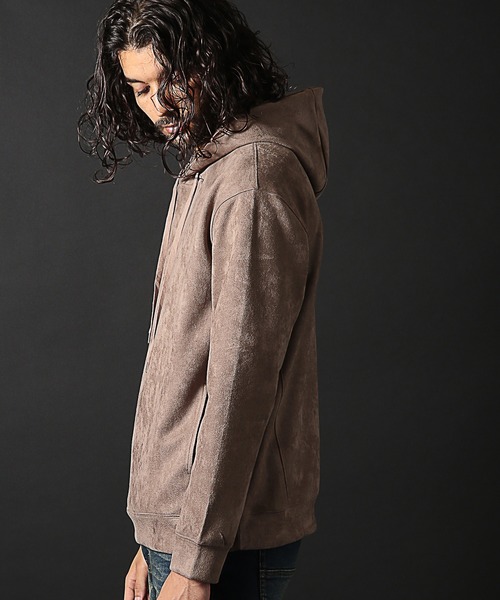 RATTLE TRAP(ラトルトラップ)の「ストレッチフェイクスウェードポンチパーカー(パーカー・メンズ・ホワイト/ベージュ/ブルー・LL/L/M)」の20枚目の写真