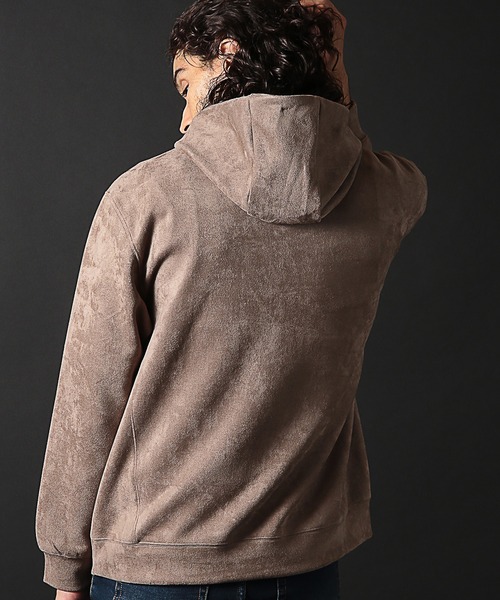 RATTLE TRAP(ラトルトラップ)の「ストレッチフェイクスウェードポンチパーカー(パーカー・メンズ・ホワイト/ベージュ/ブルー・LL/L/M)」の14枚目の写真