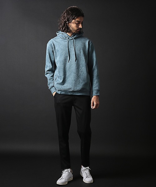 RATTLE TRAP(ラトルトラップ)の「ストレッチフェイクスウェードポンチパーカー(パーカー・メンズ・ホワイト/ベージュ/ブルー・LL/L/M)」の16枚目の写真