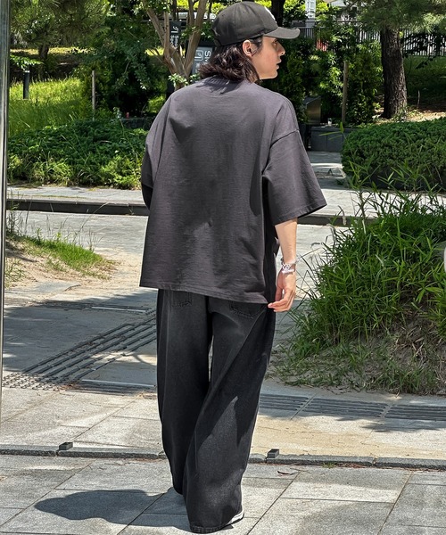 kutir（クティール）の「ダブルニーワイドデニムパンツ（デニムパンツ・メンズ・グレー/ブラック・SMALL/MEDIUM/LARGE）」の17枚目の写真