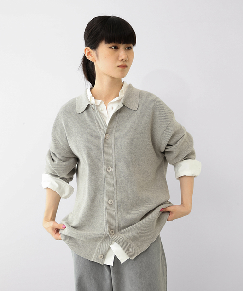 UNFOLLOW（アンフォロー）の「【FOLL / フォル】botanical dye full button cardigan（カーディガン/ボレロ・メンズ・グレー/イエロー/ブルー系その他・2/3）」の5枚目の写真