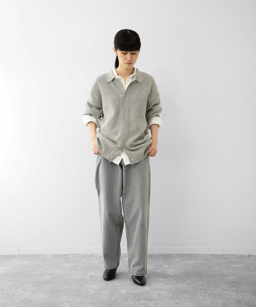 UNFOLLOW（アンフォロー）の「【FOLL / フォル】botanical dye full button cardigan（カーディガン/ボレロ・メンズ・グレー/イエロー/ブルー系その他・2/3）」の7枚目の写真