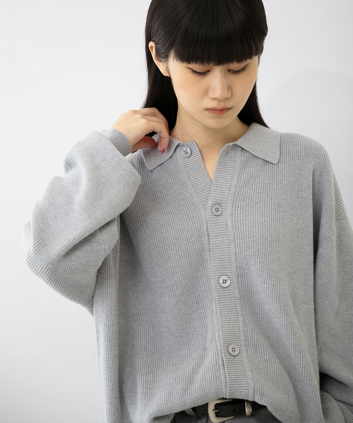 UNFOLLOW（アンフォロー）の「【FOLL / フォル】botanical dye full button cardigan（カーディガン/ボレロ・メンズ・グレー/イエロー/ブルー系その他・2/3）」の12枚目の写真