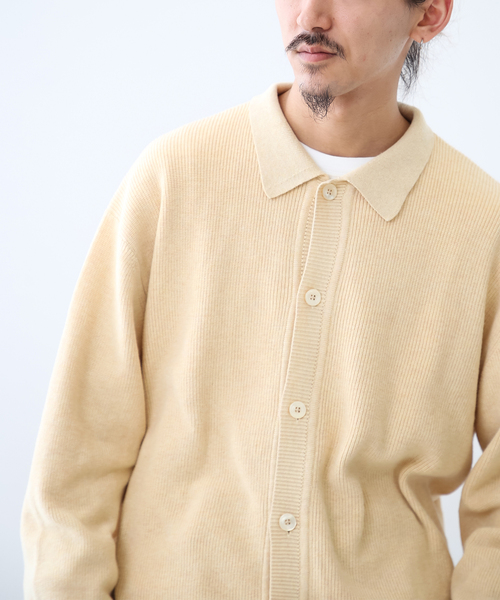 UNFOLLOW（アンフォロー）の「【FOLL / フォル】botanical dye full button cardigan（カーディガン/ボレロ・メンズ・グレー/イエロー/ブルー系その他・2/3）」の19枚目の写真