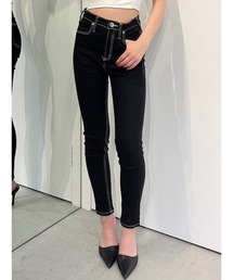 GYDA | ハイウエストワンウォッシュスキニーパンツ(デニムパンツ)