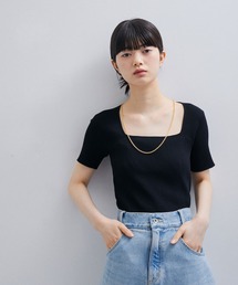 ADAM ET ROPE' | リブニットTEE(Tシャツ/カットソー)