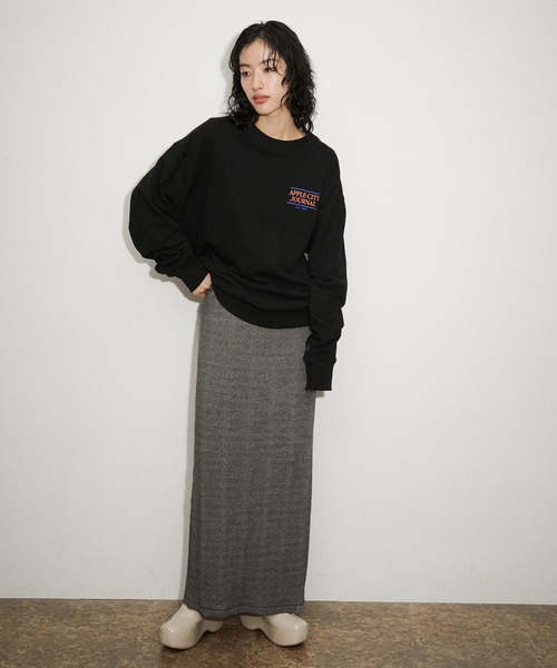 【Miller for ADAM ET ROPE'】別注BORDER SKIRT MILLER（ミラー）の「【MILLER for ADAM ET ROPE'】別注 SKIRT