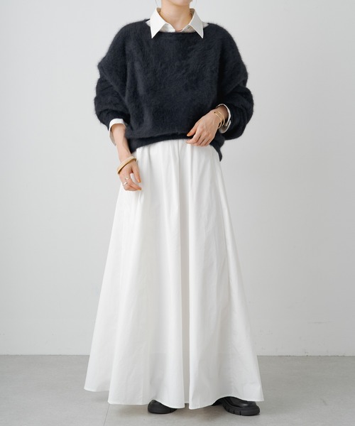 新品タグ付☆ Omekashi フレアロングシャツワンピース セール】フレアロングシャツワンピース（シャツワンピース