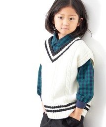 MAKE YOUR DAY | チルデンニットベスト■90～140cm(ベスト)