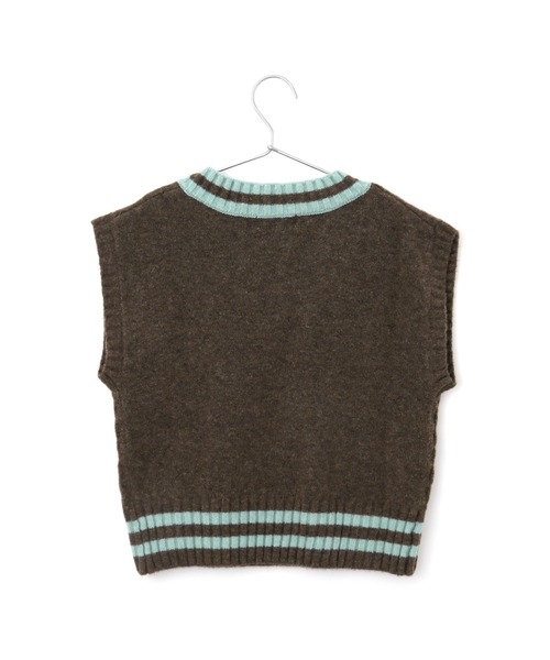 MAKE YOUR DAY（メイクユアデイ）の「チルデンニットベスト■90～140cm（ベスト・キッズ・ネイビー/アイボリー/ブラウン・110/120/140/90/130/100）」の11枚目の写真