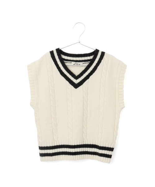 MAKE YOUR DAY（メイクユアデイ）の「チルデンニットベスト■90～140cm（ベスト・キッズ・ネイビー/アイボリー/ブラウン・110/120/140/90/130/100）」の12枚目の写真