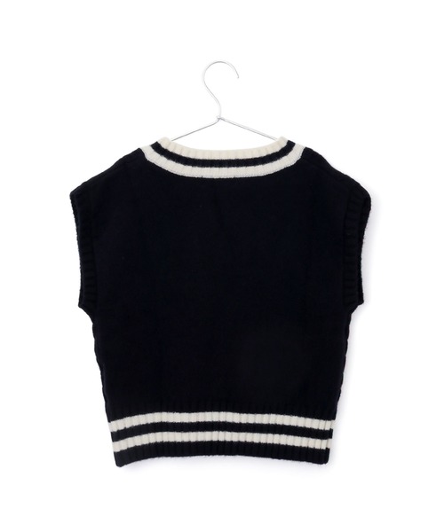 MAKE YOUR DAY（メイクユアデイ）の「チルデンニットベスト■90～140cm（ベスト・キッズ・ネイビー/アイボリー/ブラウン・110/120/140/90/130/100）」の14枚目の写真